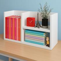 Prateleira de mesa 45X40X18CM porta livros enfeites de mesa organizador de escritorio sinanue