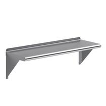 Prateleira de parede AmGood em aço inoxidável 36x30cm com Backsplash NSF