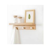 Prateleira De Parede Com Cabideiro Organizador 3 Ganchos Prateleira De Parede Com Cabideiro Organizador 3 Ganchos