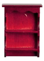 Prateleira de parede em miniatura Dollhouse Mahogany Sweetheart Country Prateleira de parede em miniatura Dollhouse Mahogany Sweetheart Country