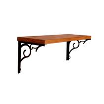 Prateleira de Parede Nicho Suspenso com Metal Madeira Kalise 45cm