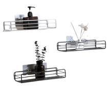 Prateleira de Parede para Banheiro - Ferro Forjado, 26,5 cm, Multiuso