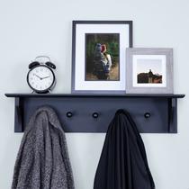 Prateleira de parede para casacos e chapéus Ballucci Floating 61 cm preta