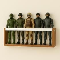 Prateleira de Parede para Coleção de Bonecos Marvel, Barbie, SuperHeróis Estante Geek Decorativa e Organizadora para Quarto Nerd Menino MDF 55cm Prateleira de Parede para Coleção de Bonecos Marvel, Barbie, SuperHeróis Estante Geek Decorativa e Organizadora para Quarto Nerd Menino MDF 55cm