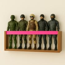 Prateleira de Parede para Coleção de Bonecos Marvel, Barbie, SuperHeróis Estante Geek Decorativa e Organizadora para Quarto Nerd Menino MDF 55cm Prateleira de Parede para Coleção de Bonecos Marvel, Barbie, SuperHeróis Estante Geek Decorativa e Organizadora para Quarto Nerd Menino MDF 55cm