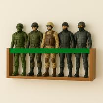 Prateleira de Parede para Coleção de Bonecos Marvel, Barbie, SuperHeróis Estante Geek Decorativa e Organizadora para Quarto Nerd Menino MDF 55cm Prateleira de Parede para Coleção de Bonecos Marvel, Barbie, SuperHeróis Estante Geek Decorativa e Organizadora para Quarto Nerd Menino MDF 55cm