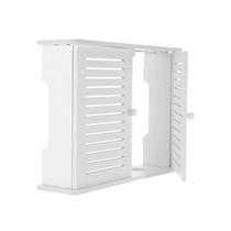 Prateleira De Parede Para Roteador Wifi Sem Fio, Caixa Organizadora De Madeira E Plástico, Suporte Prateleira De Parede Para Roteador Wifi Sem Fio, Caixa Organizadora De Madeira E Plástico, Suporte