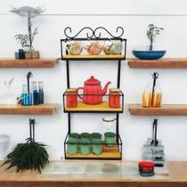 Prateleira de Parede Rústica 3 Andares - Organize e Decore seu Espaço com Estilo! Prateleira de Parede Rústica 3 Andares - Organize e Decore seu Espaço com Estilo!