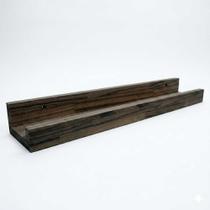 Prateleira de Parede Tipo Calha 60cm em Madeira Pinus Tabaco Prateleira de Parede Tipo Calha 60cm em Madeira Pinus Tabaco
