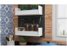 Prateleira de Quarto BPL 21 Branco - BRV Prateleira de Quarto BPL 21 Branco - BRV