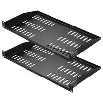 Prateleira de rack de servidor VEVOR 1U, ventilada universal, 10 cm, 50 kg, 19 polegadas Prateleira de rack de servidor VEVOR 1U, ventilada universal, 10 cm, 50 kg, 19 polegadas