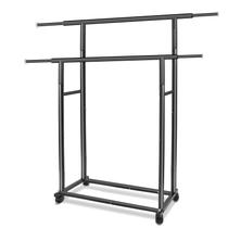 Prateleira de roupas Fishat Black Simple Standard 2 Double Rod