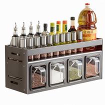 Prateleira de Temperos Inox para Parede 35cm Organizador de Cozinha Rack Multiuso Prateleira de Temperos Inox para Parede 35cm Organizador de Cozinha Rack Multiuso