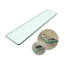Prateleira De Vidro 70x10 Suporte 8mm Tucano Para Banheiro