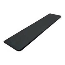 Prateleira De Vidro Borda Arredondada 100x20cm Para Banheiro Fumê