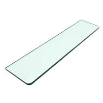Prateleira De Vidro Borda Arredondada 100x25cm Para Banheiro Incolor
