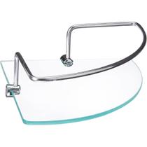 Prateleira de Vidro com Haste, Tamanho 20x20, Atlas.