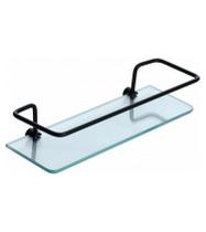 Prateleira de Vidro PR3032-2 Primafer - 30x10cm - Preto