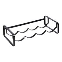 Prateleira de vinho Amazon Basics de mesa empilhável em metal preto Prateleira de vinho Amazon Basics de mesa empilhável em metal preto