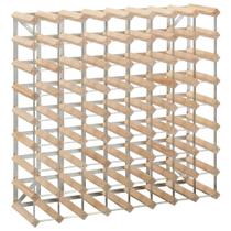 Prateleira de vinhos vidaXL Solid Pinewood, capacidade para 72 garrafas, bege Prateleira de vinhos vidaXL Solid Pinewood, capacidade para 72 garrafas, bege