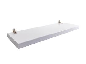 Prateleira decorativa 100% MDF cor BRANCO 30x10x1,5cm + Suporte de instalação resistente