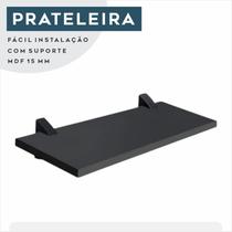Prateleira Decorativa 20 X 40 Cm Mdf Com Suporte Tucano
