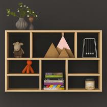 Prateleira decorativa 60x90x18cm mdf cru elegante resistente