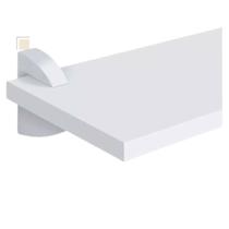 Prateleira Decorativa Branca 40x20 Com Suporte Tucano Sala Prateleira Decorativa Branca 40x20 Com Suporte Tucano Sala