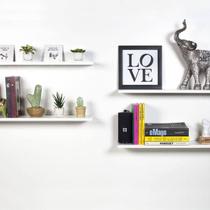 Prateleira Decorativa Branca 60 x 10