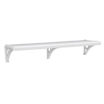 Prateleira Decorativa com Suporte 100cmx20cm Branco Prateleira Decorativa com Suporte 100cmx20cm Branco