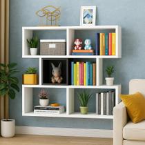 Prateleira decorativa mdf 90x90x18cm ideal para organizar livros enfeites e objetos com beleza e funcionalidade Prateleira decorativa mdf 90x90x18cm ideal para organizar livros enfeites e objetos com beleza e funcionalidade