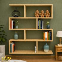 Prateleira Decorativa MDF Cru 90X120X20cm Sala Escritorio