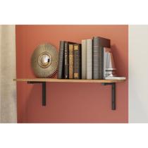 Prateleira Decorativa Quarto Bebê Industrial LI009 Freijo/Preto - Kappesberg Prateleira Decorativa Quarto Bebê Industrial LI009 Freijo/Preto - Kappesberg