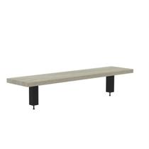 Prateleira Divisor Central 1100x203mm PCCP110 Marrom/Walnut/Preto