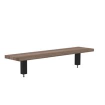 Prateleira Divisor Central 1100x203mm PCCP110 Marrom/Walnut/Preto