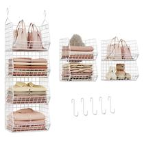 Prateleira dobrável X-cosrack de 4 níveis, branca, 31 22 2630 cm
