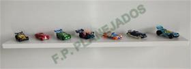 Prateleira em MDF 10x60 cm - COR: Branco TX Fosco