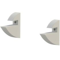 Prateleira em MDP com Suporte 25x100cm Branco - CLIP-25100-UV-BR - MULTIVISÃO