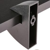 Prateleira em MDP com Suporte 25x40cm Preto - CLIP-2540-UV-PR Preto - MULTIVISÃO