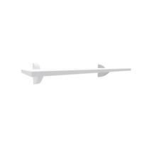 Prateleira em MDP com Suporte Clip 25x40cm Branco para Parede Multivisão Prateleira em MDP com Suporte Clip 25x40cm Branco para Parede Multivisão