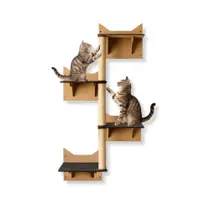 Prateleira Escalada Gato com Arranhador Sisal Playground Escadinha Parede para Gato Gatificação
