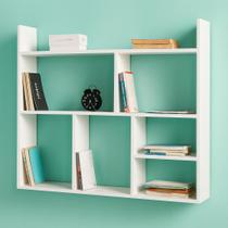 Prateleira estante decorativa 90x90x18cm mdf de alta qualidade sixteen decor