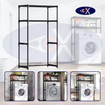 Prateleira Estante Organizador Para Lavanderia Máquina de Lavar Multiuso 2 Andares