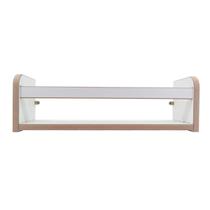 Prateleira Estante Suspensa Parede Porta Livros Revistas Madeira MDF Branca 45cm