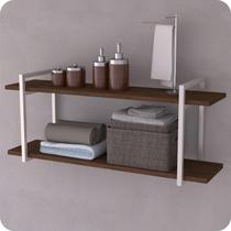 Prateleira Estilo Industrial Banheiro Parede GND BM 80cm Prateleira Estilo Industrial Banheiro Parede GND BM 80cm