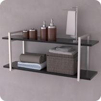 Prateleira Estilo Industrial Banheiro Parede GND BP 120cm