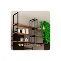 Prateleira Estilo Industrial Teto Parede Cozinha 80cm p.m