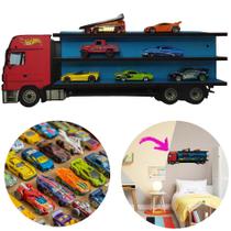 Prateleira Expositor Caminhão Até 12 Carrinhos Hot Wheels Prateleira Expositor Caminhão Até 12 Carrinhos Hot Wheels