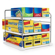 Prateleira Extensível EVERIE Organizador de Cozinha de 3 Níveis 28-42 cm Prateleira Extensível EVERIE Organizador de Cozinha de 3 Níveis 28-42 cm