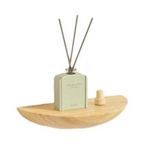 Prateleira Flutuante De Madeira Em Forma De Meia Lua Montada Na Parede 20 30 40cm Para Banheiro Sala